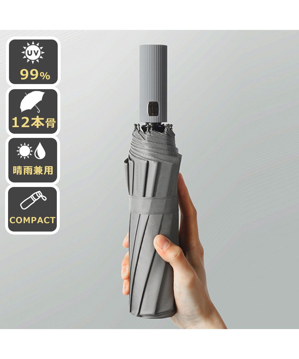 アイモハ aimoha 丈夫な12本骨!晴雨兼用 折り畳み傘