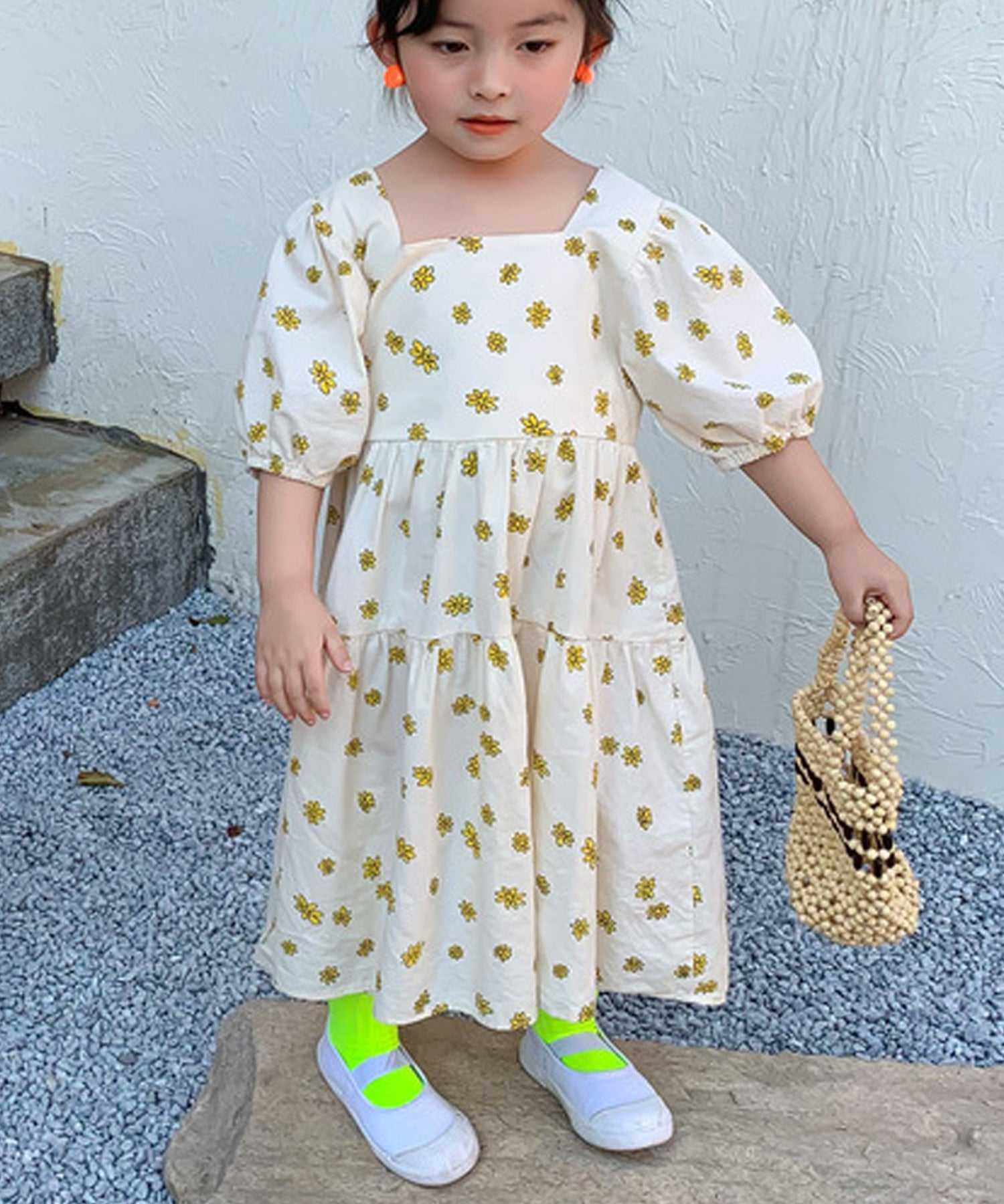 アイモハ aimoha 【aimohaーKIDSー】夏 激かわいい 兄弟姉妹おそろい 小花柄セットアップ