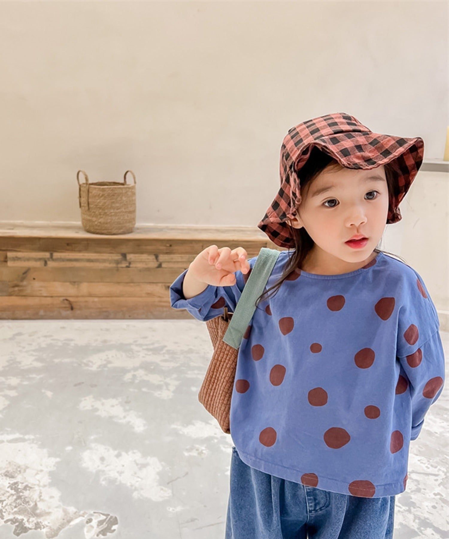 Kouha様 Aimoha aimoha - KIDS - Retro-style cute polka dot blouse