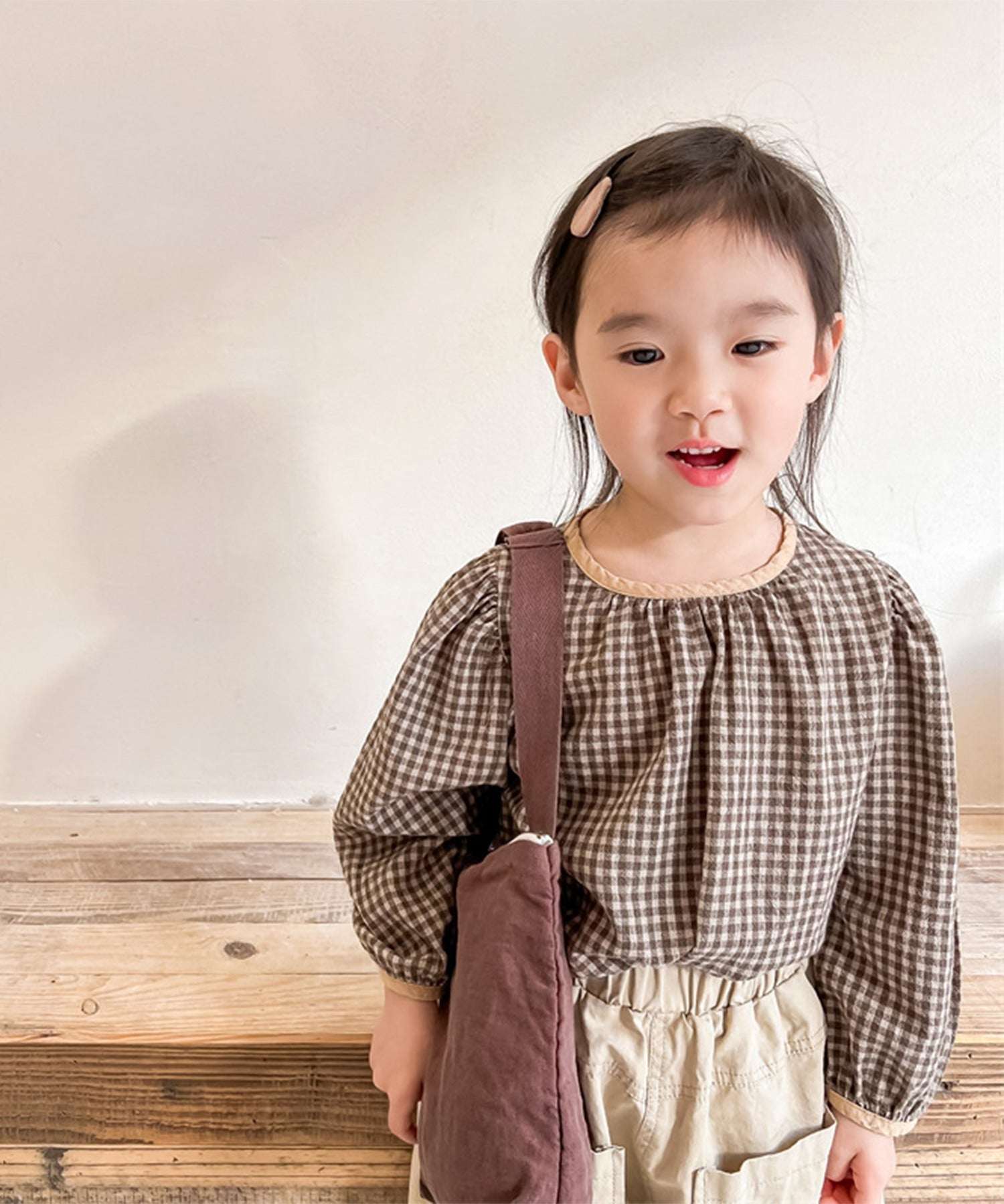 Aimoha aimoha - KIDS - Gingham Check Girly Blouse