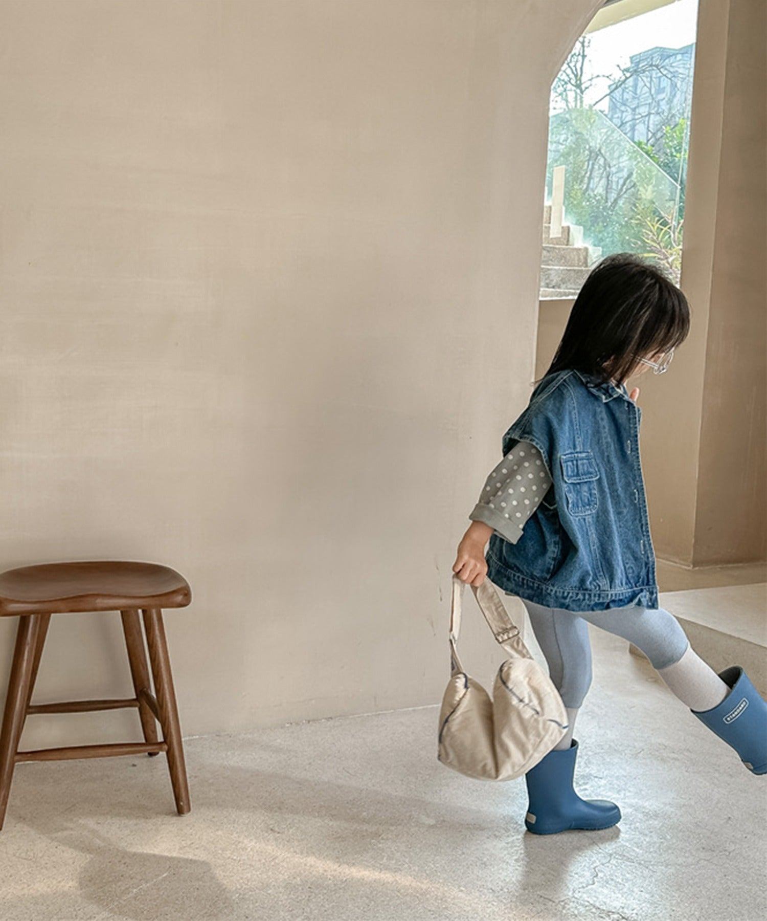 アイモハ aimoha 【aimohaーKIDSー】韓国子供服 万能ノースリーブデニムジャケット ベスト