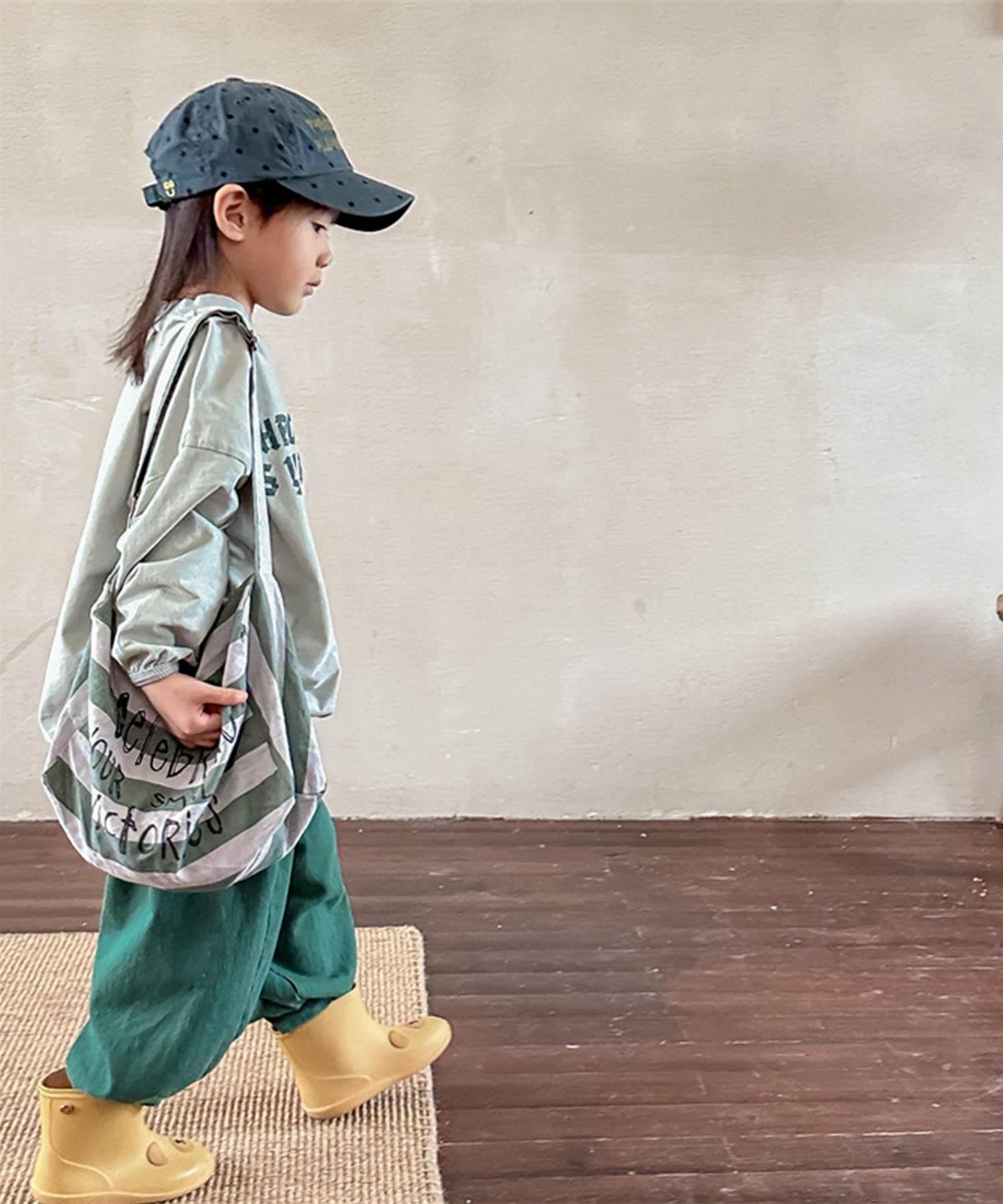 アイモハ aimoha 【aimohaーKIDSー】韓国子供服 ワンポイント刺繍入りバルーンパンツ