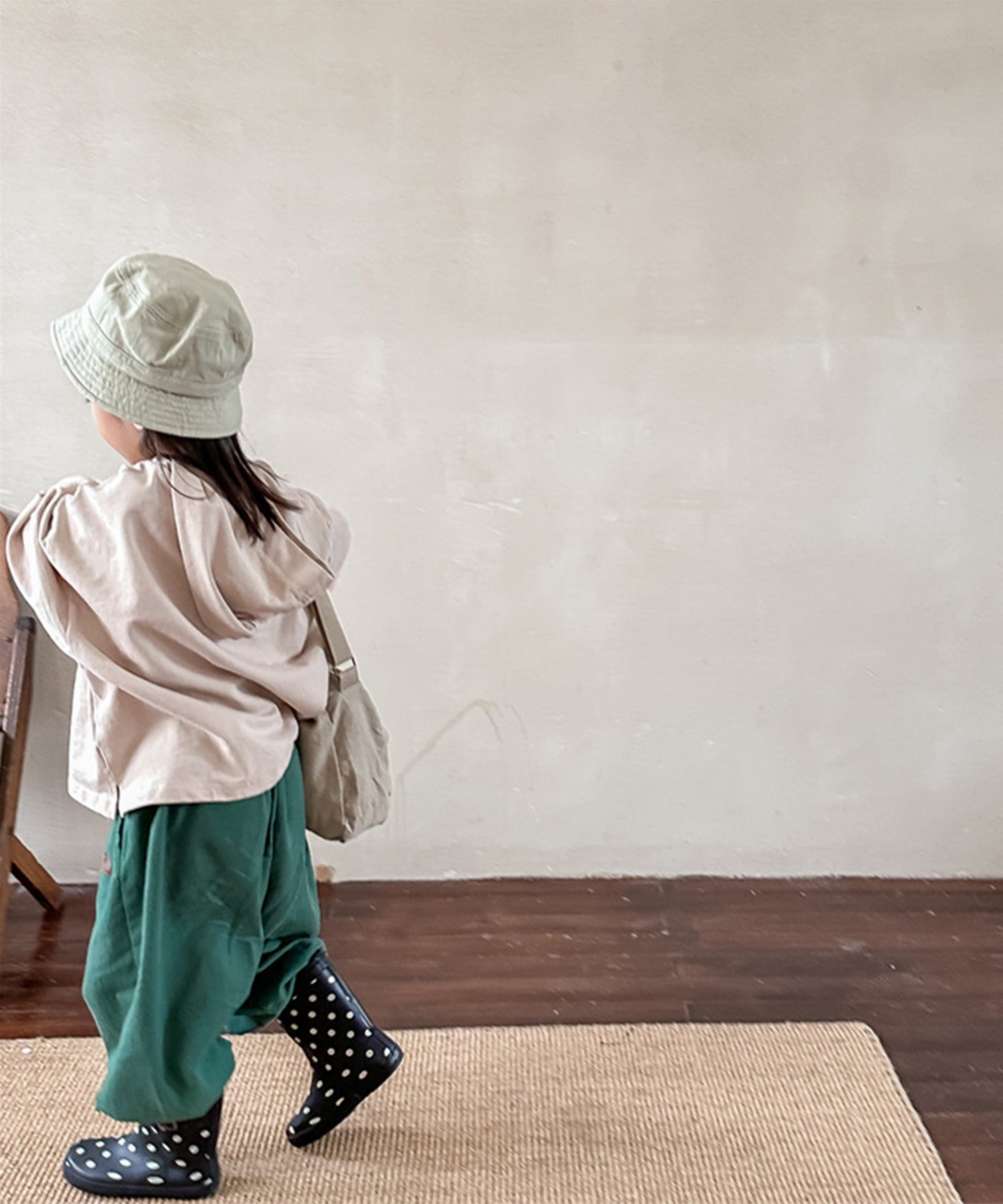 aimoha 【aimoha-KIDS】 Korean children's clothing balloon pants with one-point embroidery