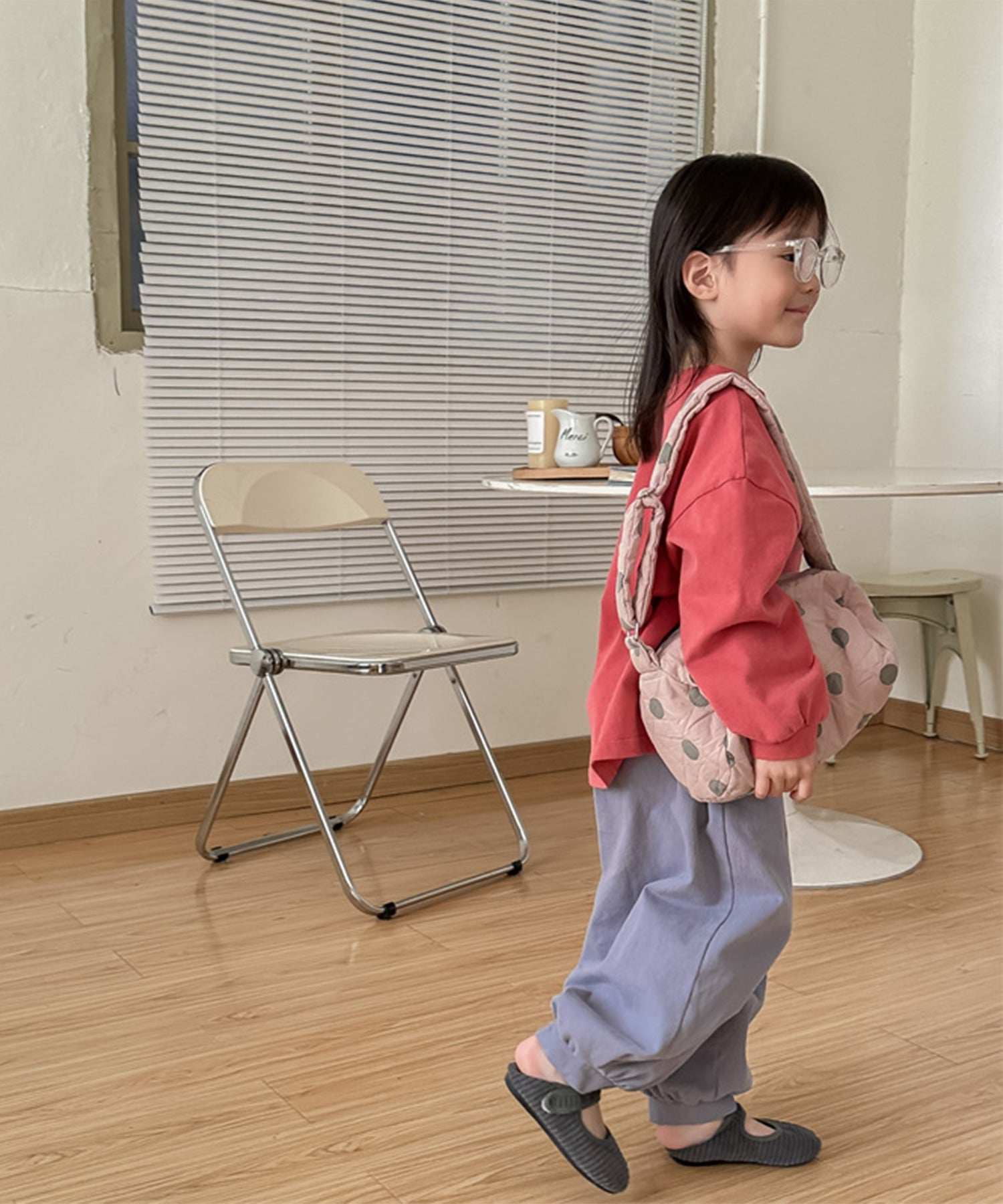アイモハ aimoha 【aimohaーKIDSー】韓国子供服 ワンポイント刺繍入りバルーンパンツ