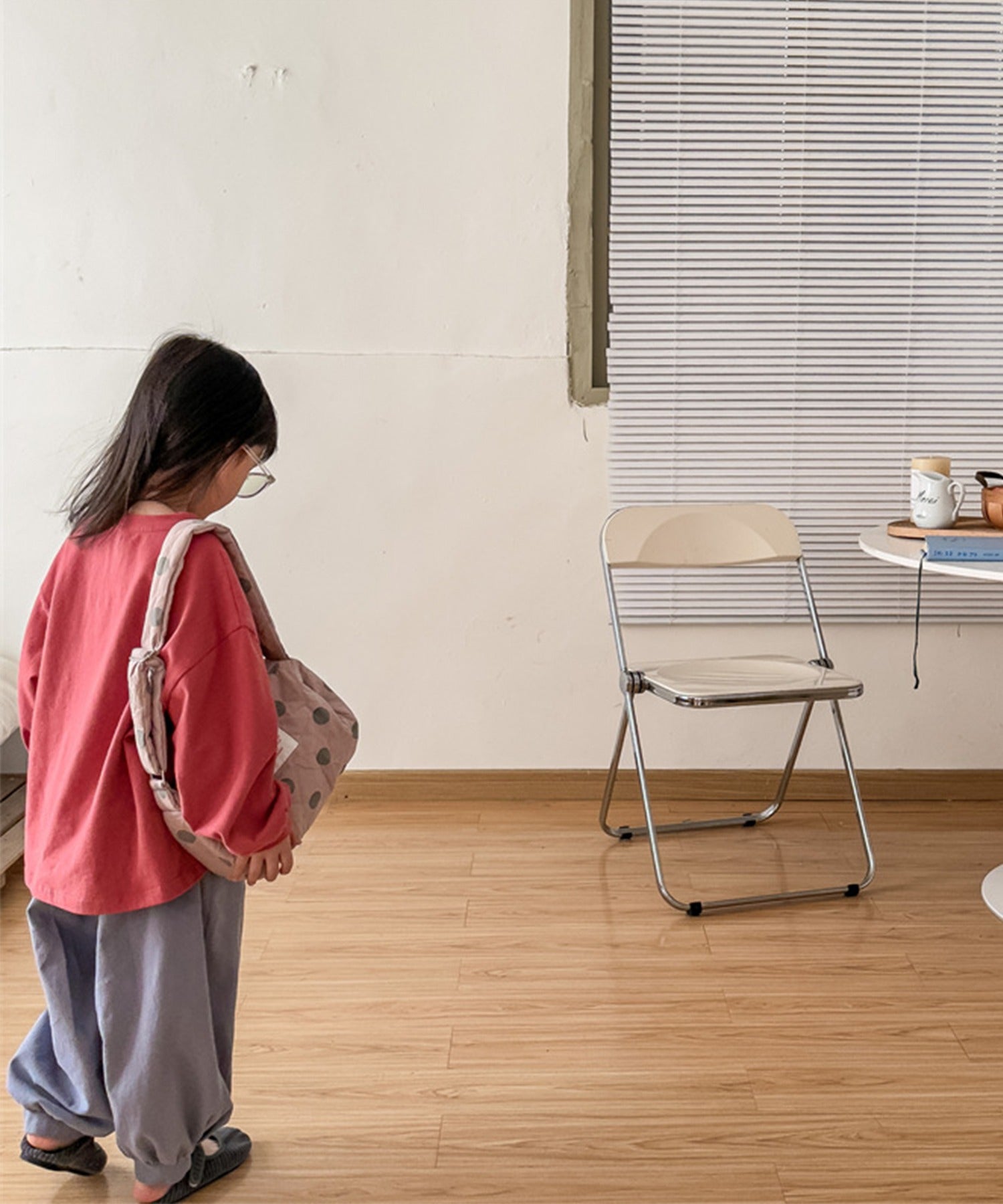 aimoha 【aimoha-KIDS】 Korean children's clothing balloon pants with one-point embroidery