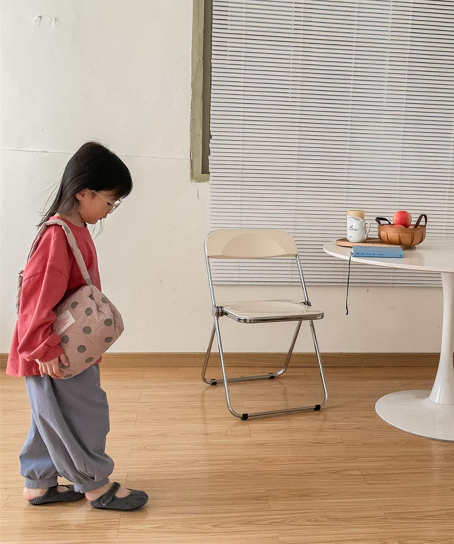 アイモハ aimoha 【aimohaーKIDSー】韓国子供服 ワンポイント刺繍入りバルーンパンツ