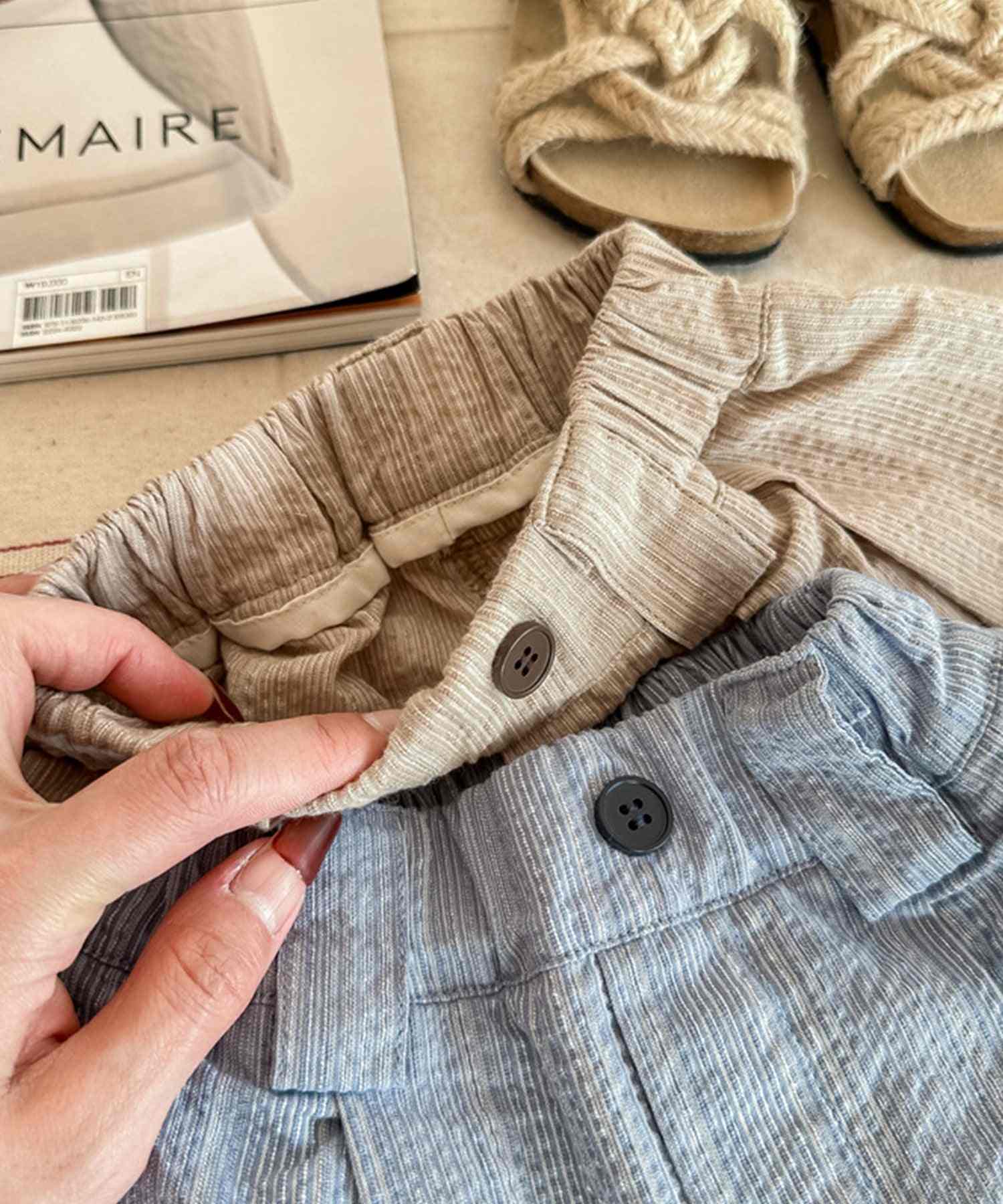 アイモハ aimoha 【aimohaーKIDSー】韓国子供服 無地裾フリルキャミソール+ショットパンツ セットアップ