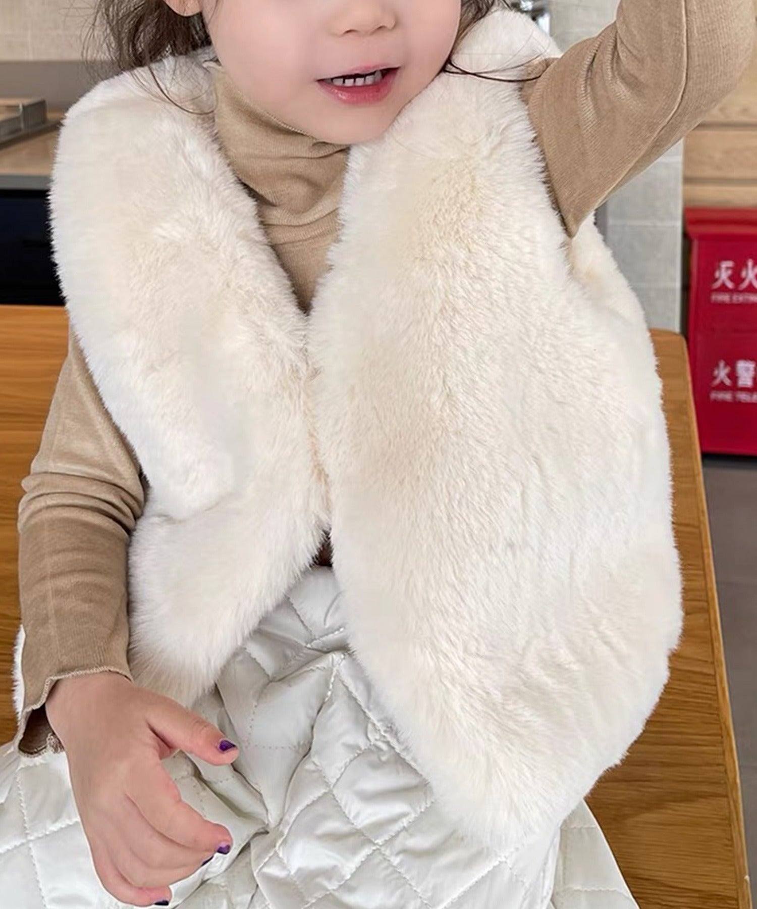 aimoha 【aimoha-KIDS】 Korean children's clothing cute fake fur vest