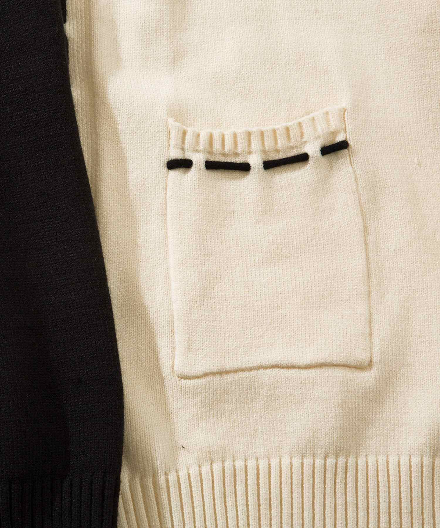 アイモハ aimoha aimoha men 紐縫線超大碼開襟毛衣