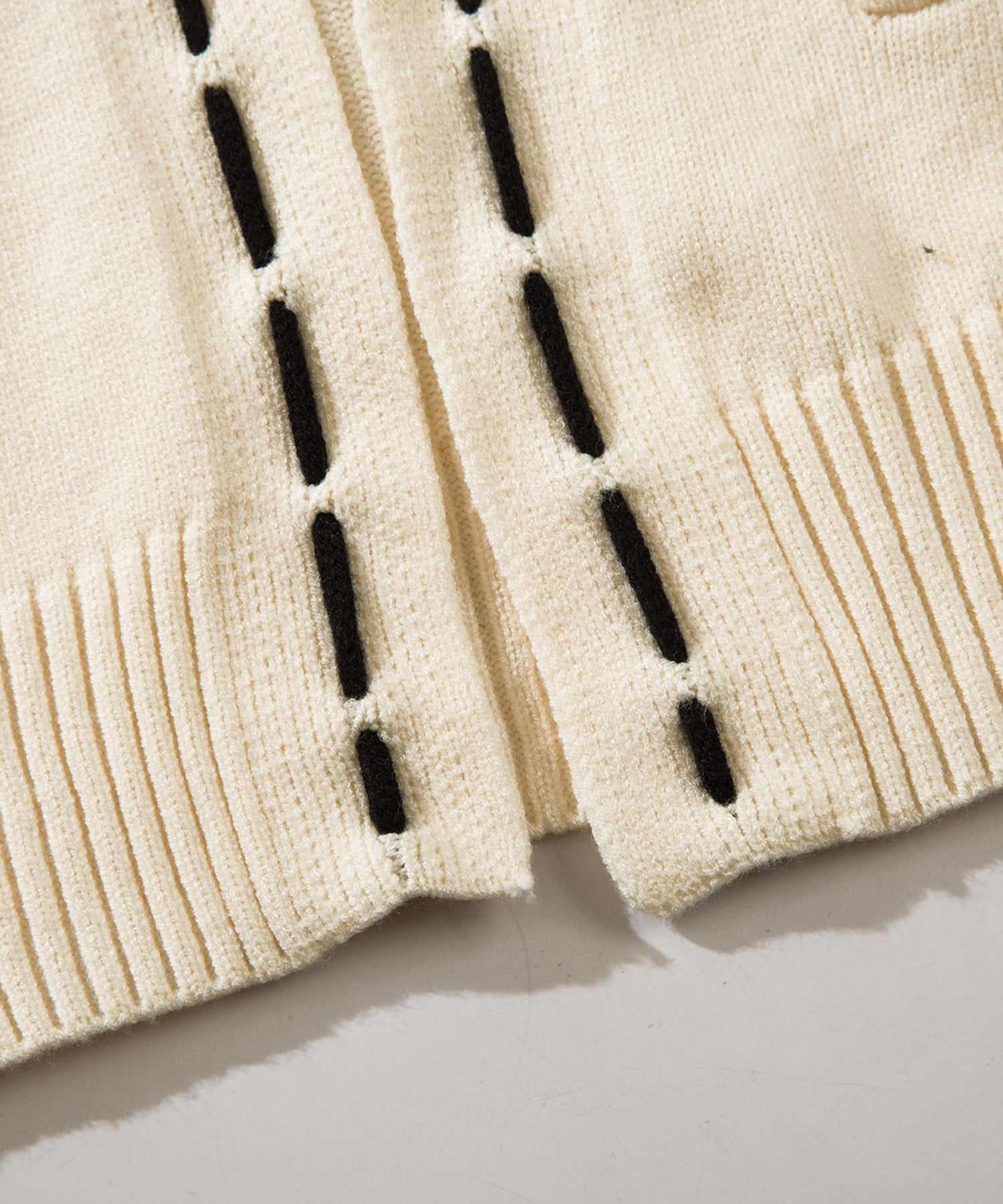 アイモハ aimoha aimoha men 紐縫線超大碼開襟毛衣