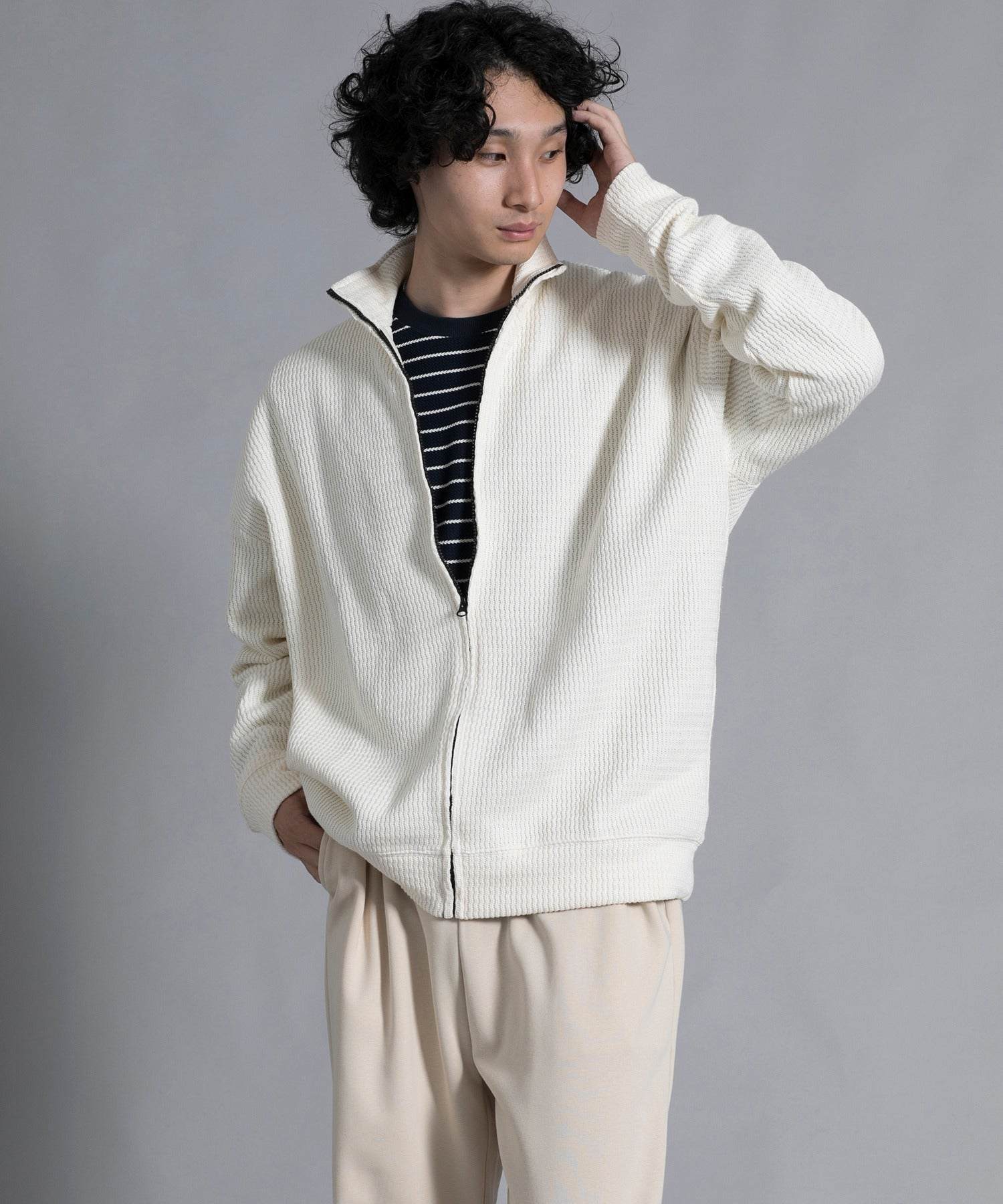 アイモハ aimoha aimoha men Cozy Ridge Zip Cardigan