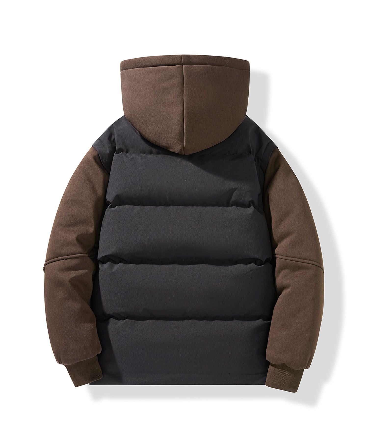 アイモハ aimoha aimoha MEN/中綿ベスト付きフーディー/Hoodie with padded vest (ブラック) ブラック