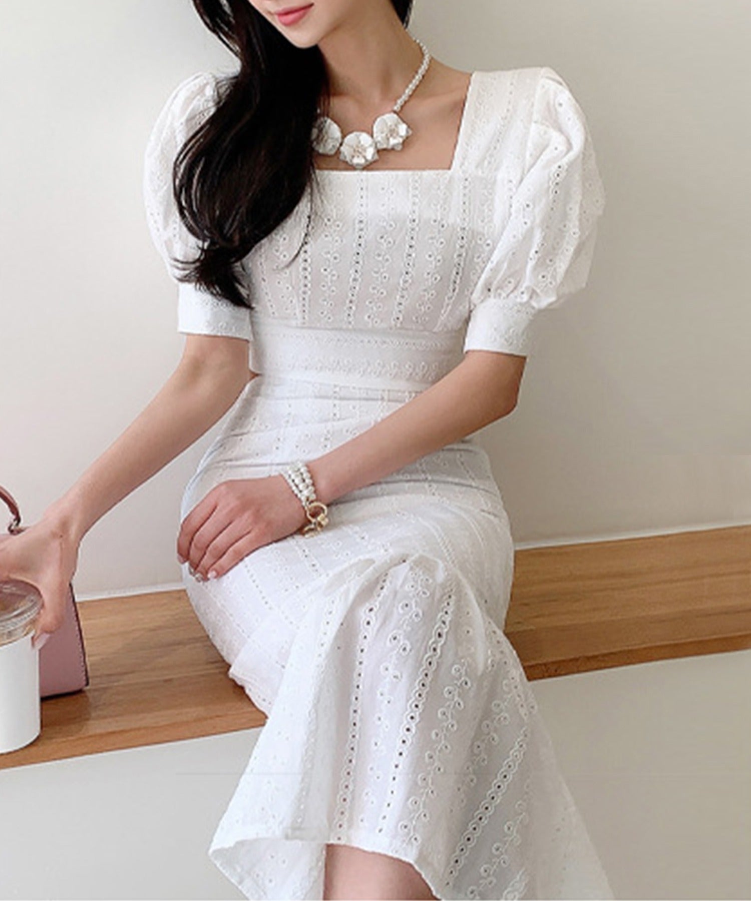 アイモハ aimoha Jasmine Grandiflorum【Jasmine】コットンマーメイドスカートセットアップ