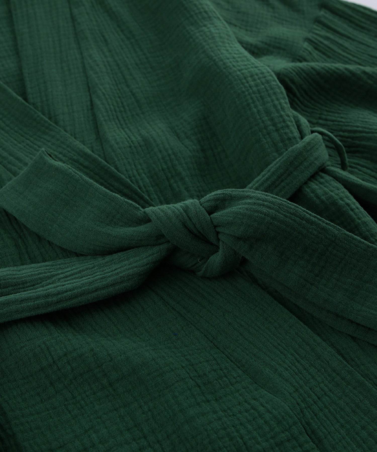 アイモハ aimoha 雙層紗布浴袍2件套