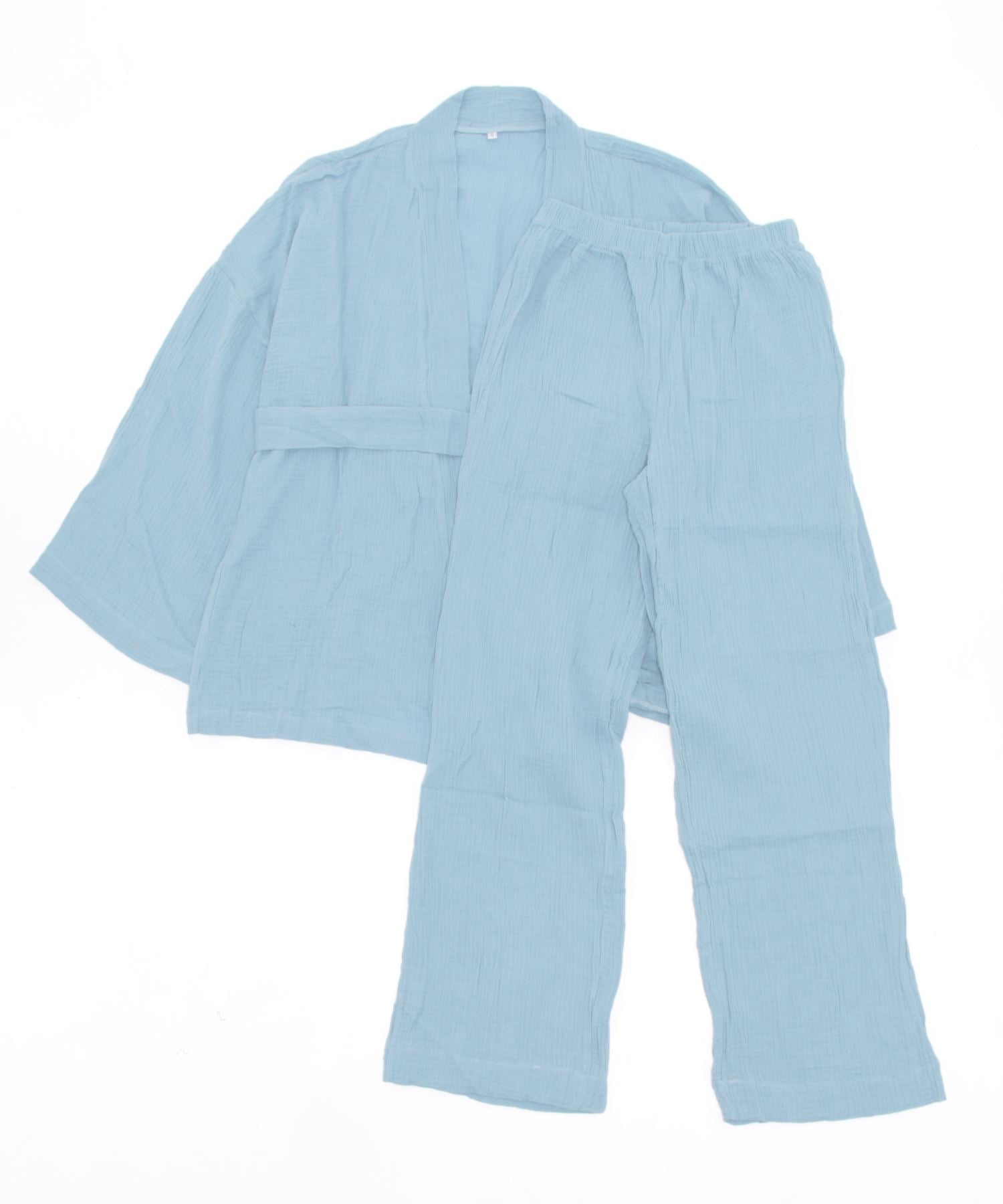 アイモハ aimoha 雙層紗布浴袍2件套