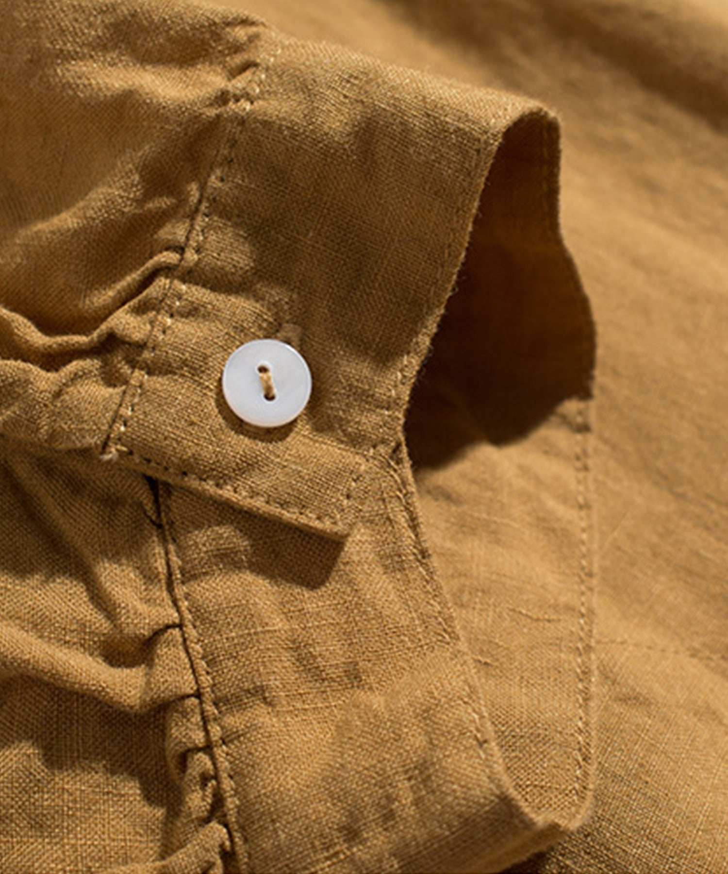 アイモハ aimoha 寬鬆亞麻風連衣裙