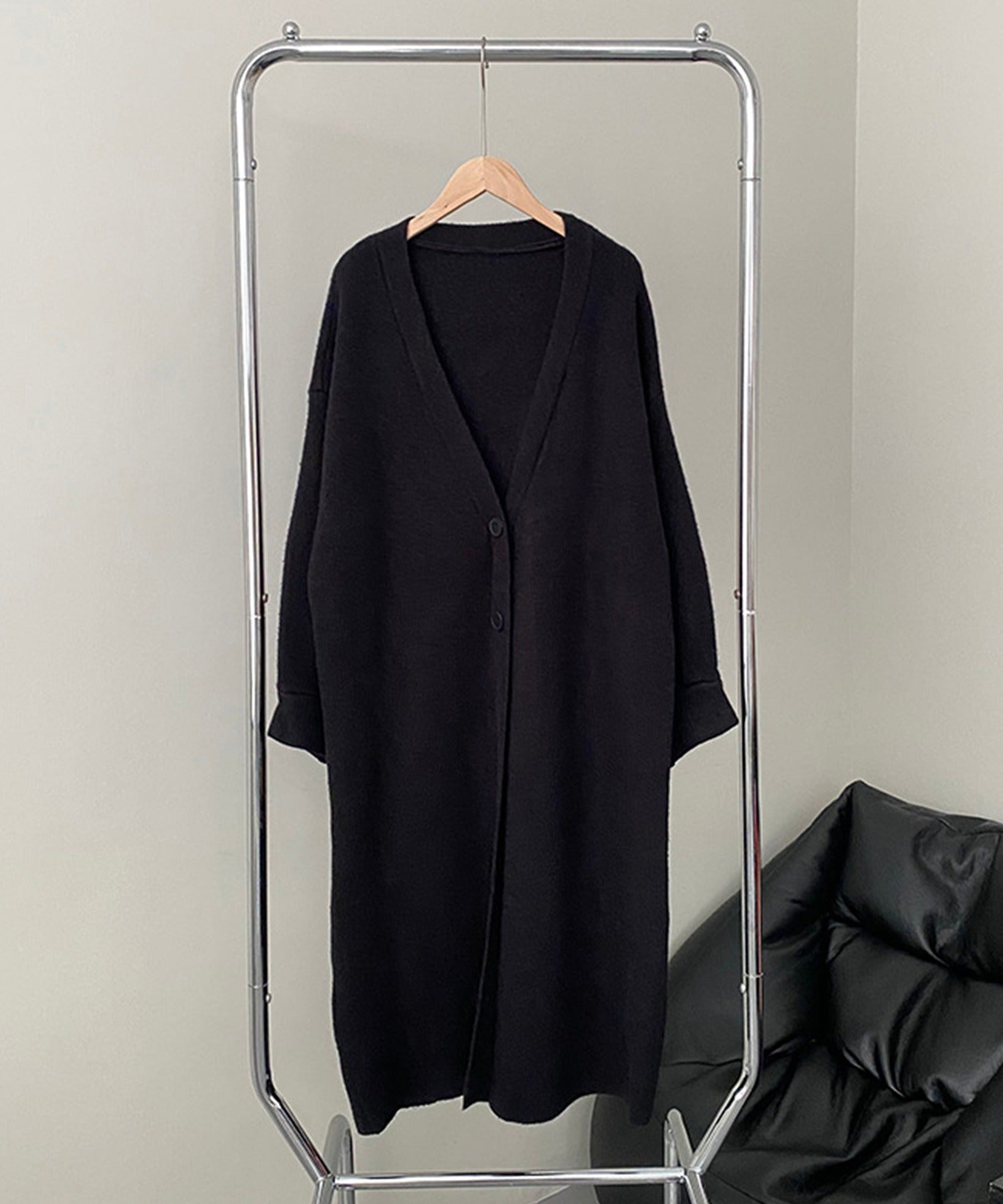 Aimoha 【BANICO】 Autumn/Winter Fleece Long Knit Cardigan