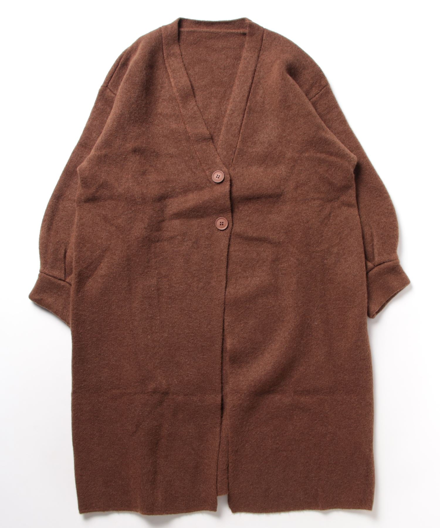 Aimoha 【BANICO】 Autumn/Winter Fleece Long Knit Cardigan
