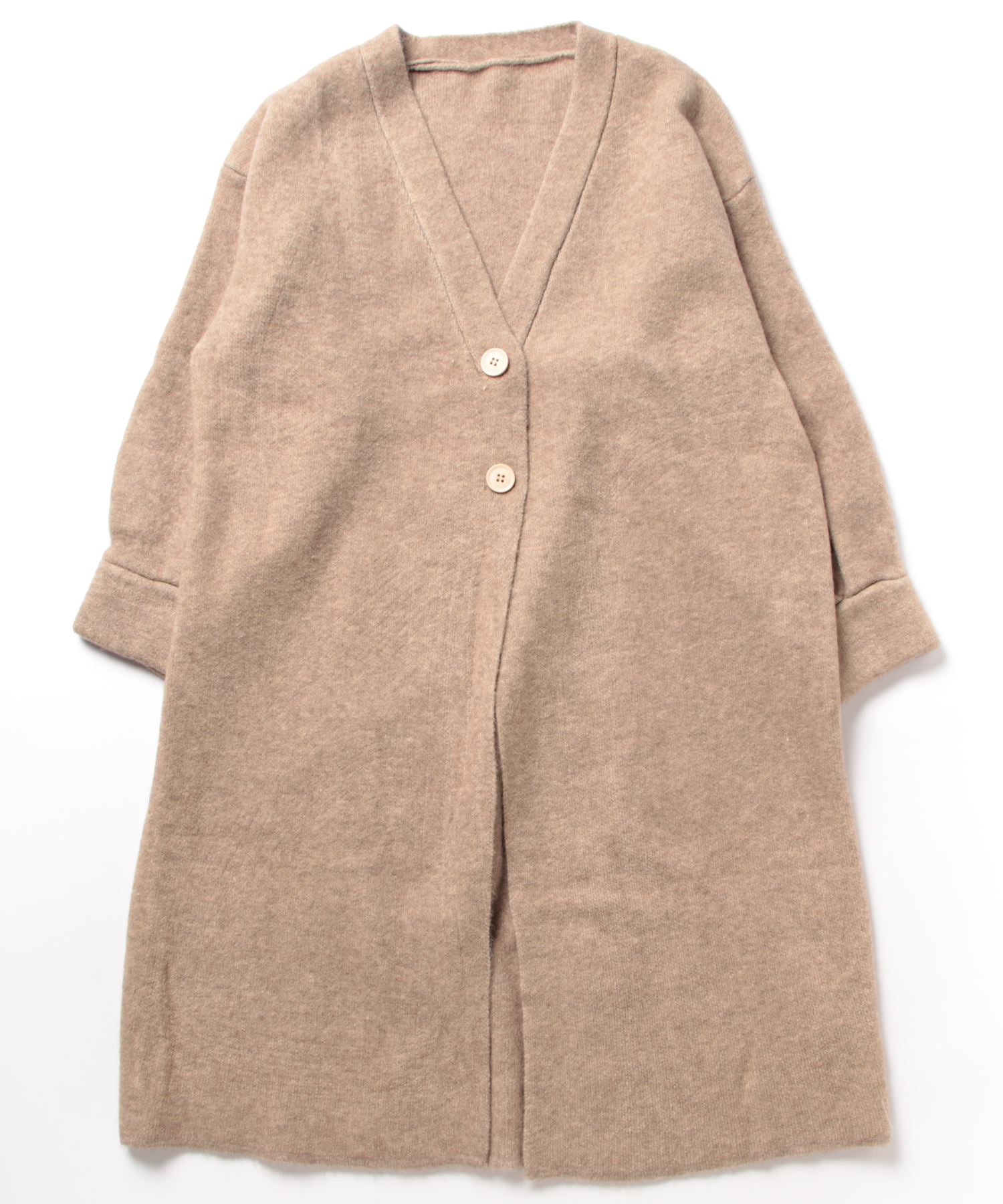 Aimoha 【BANICO】 Autumn/Winter Fleece Long Knit Cardigan