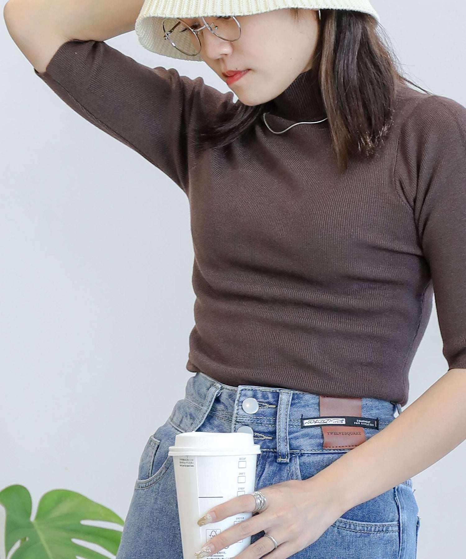 アイモハ aimoha 高領針織上衣