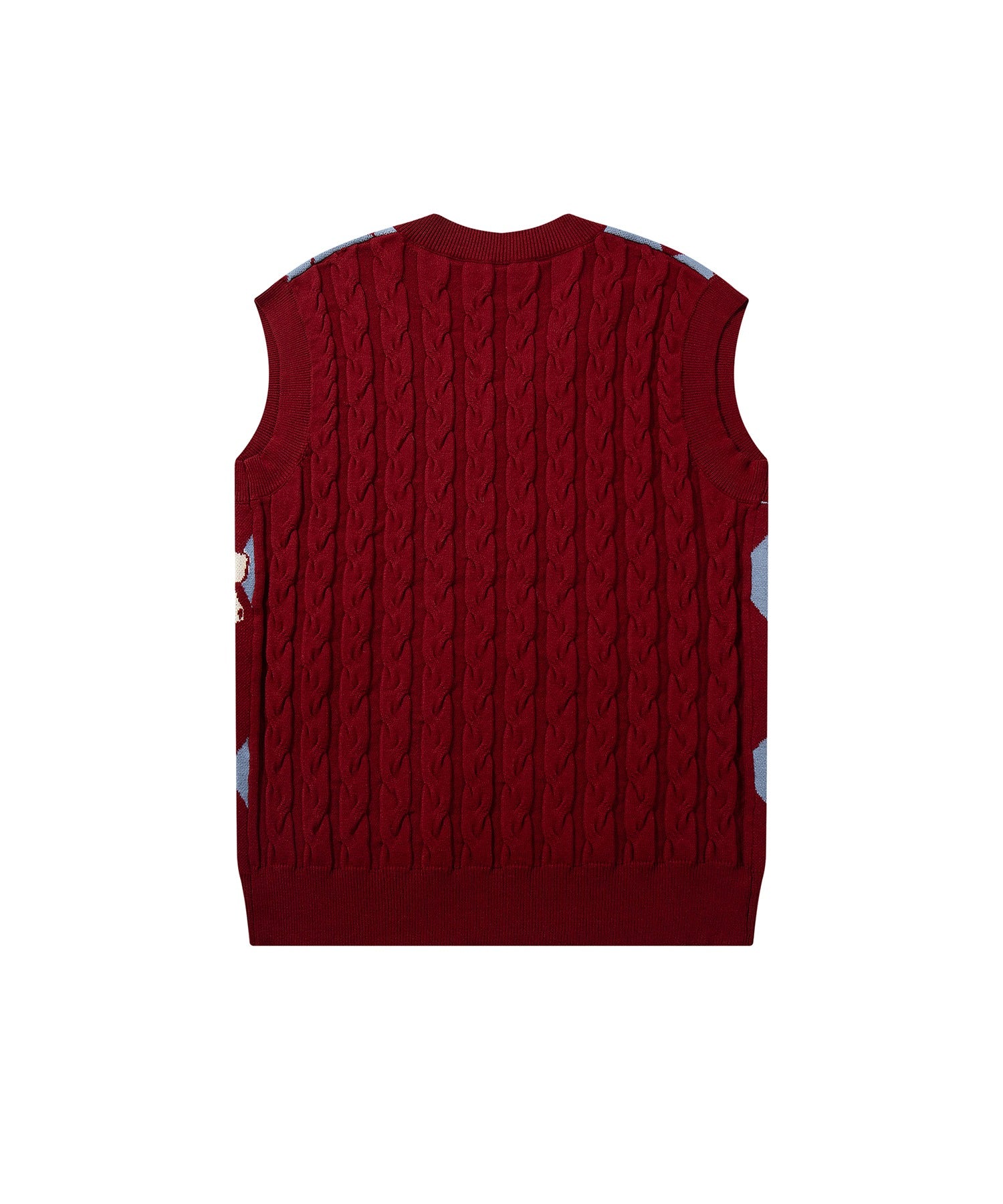 アイモハ aimoha HOOK -original- 花與阿爾蓋爾圖案瘋狂針織背心