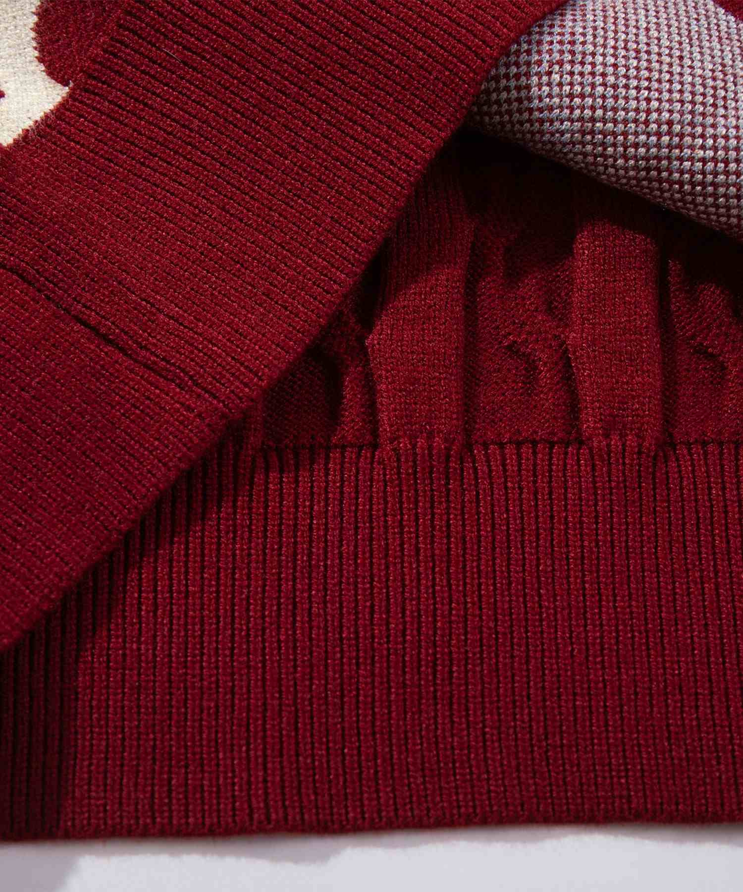 アイモハ aimoha HOOK -original- 花與阿爾蓋爾圖案瘋狂針織背心