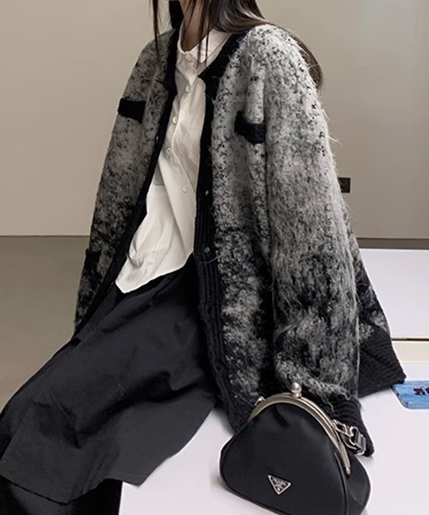 アイモハ aimoha aimoha/ユニセックス ニット (ブラック) ブラック