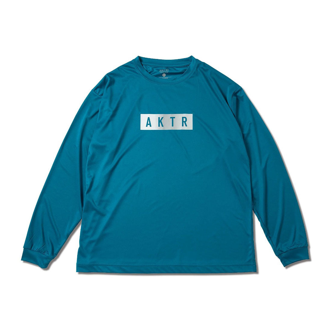 アクター AKTR フェード ボックス ロゴ ロングスリーブ スポーツ Tシャツ(FADE BOX LOGO L/S SPORTS TEE) (BL) BL