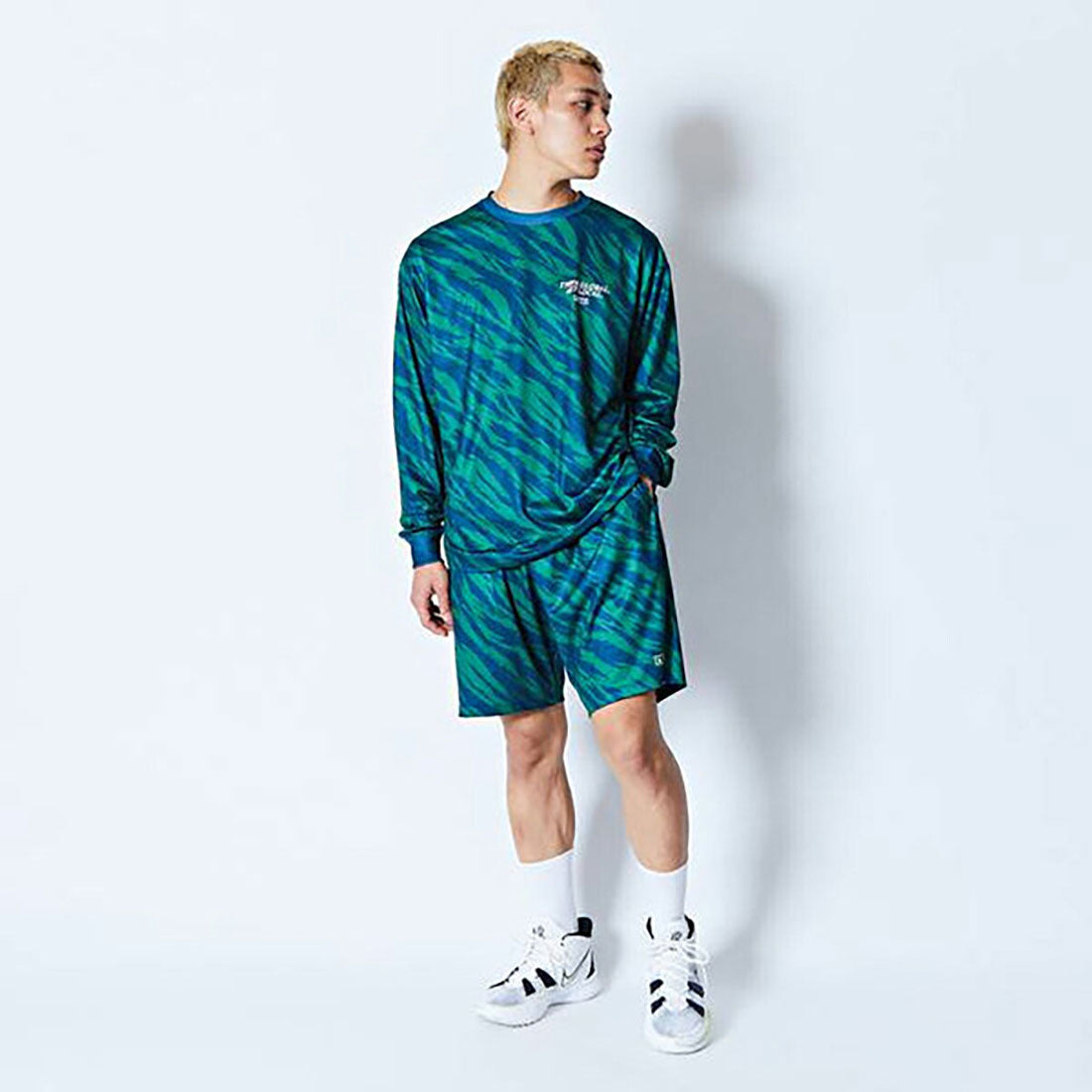 アクター AKTR AKTR BEAST CAMO A.L LOOSE L/S SP TEE(アクター ビーストカモ A.L ルーズ ロングスリーブ SP ティー) (GREEN) GREEN