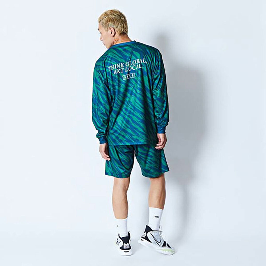 アクター AKTR AKTR BEAST CAMO A.L LOOSE L/S SP TEE(アクター ビーストカモ A.L ルーズ ロングスリーブ SP ティー) (GREEN) GREEN