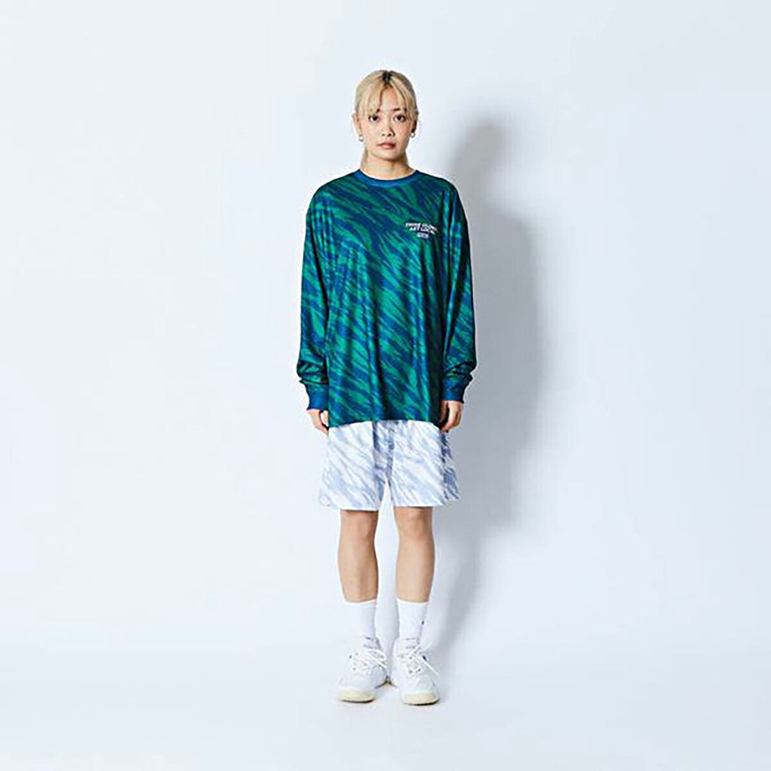 アクター AKTR AKTR BEAST CAMO A.L LOOSE L/S SP TEE(アクター ビーストカモ A.L ルーズ ロングスリーブ SP ティー) (GREEN) GREEN