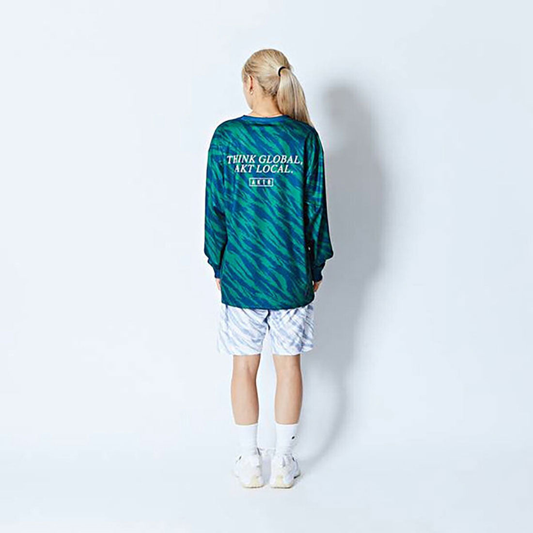 アクター AKTR AKTR BEAST CAMO A.L LOOSE L/S SP TEE(アクター ビーストカモ A.L ルーズ ロングスリーブ SP ティー) (GREEN) GREEN