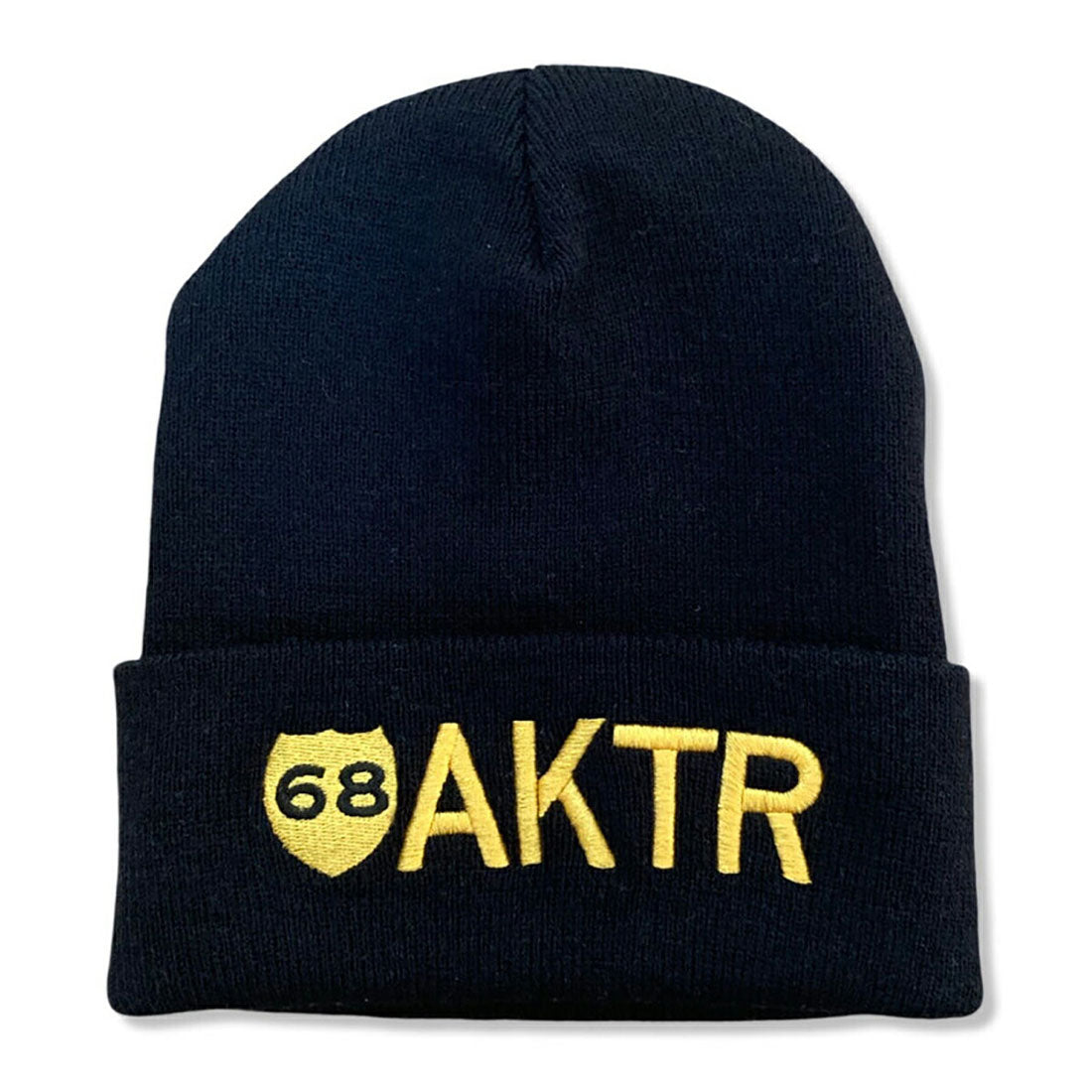 アクター AKTR AKTR 68xAKTR LOGO KNIT CAP(アクター シックスティエイト ロゴ ニット キャップ) (BLACK) BLACK