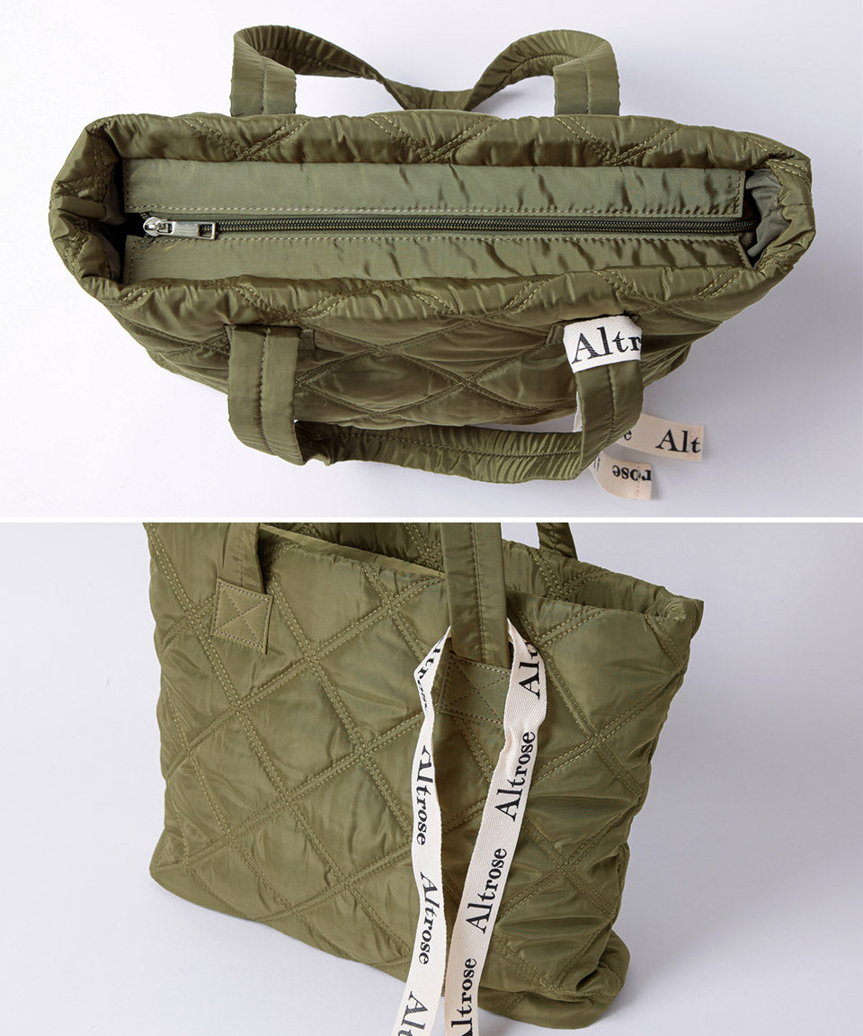 Altlose Altrose手提袋手提袋Tote Kilting徽標絲帶Libbon Libbon A4通勤學校帶有口袋