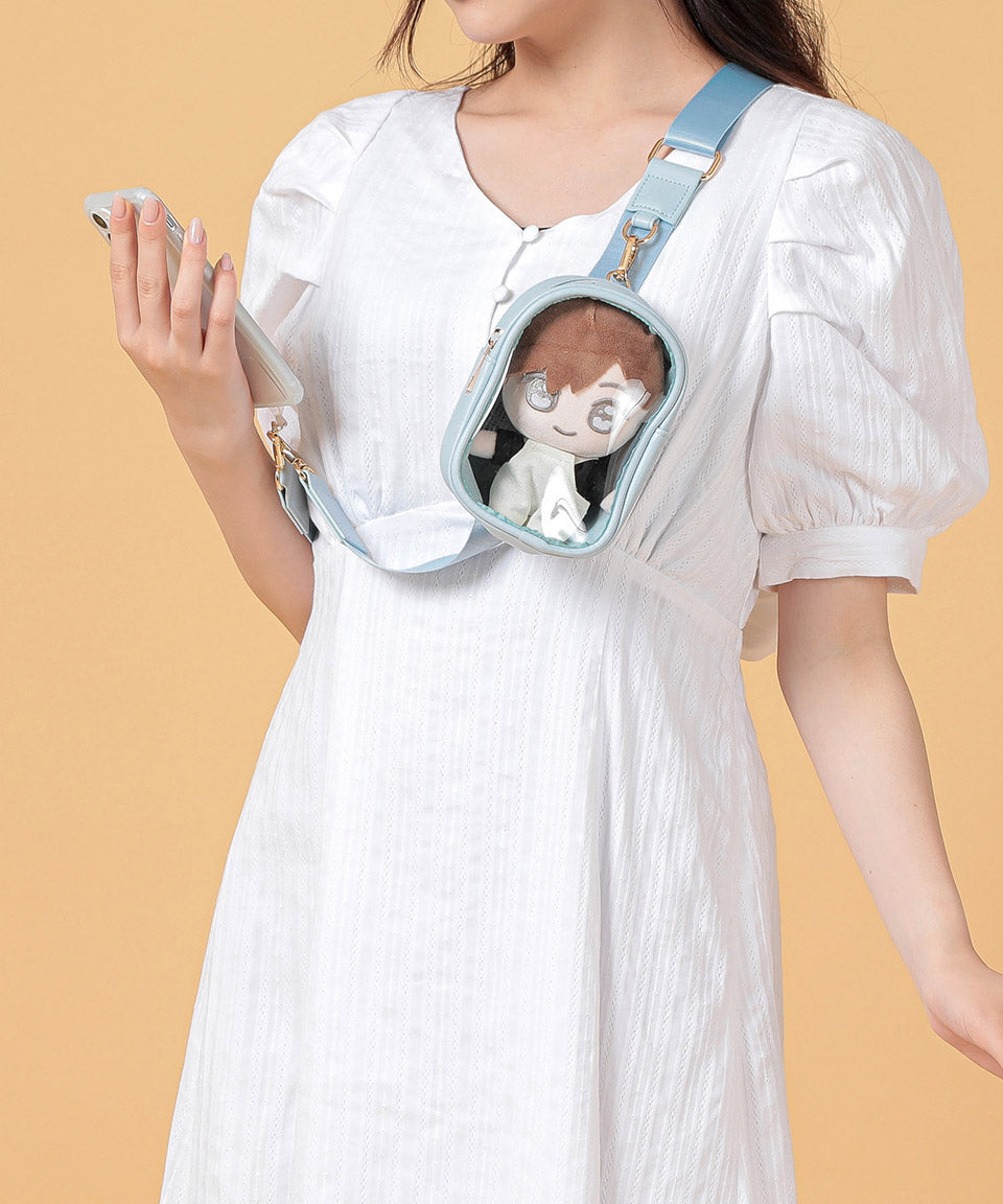 アルトローズ ALTROSE ぬいポーチ付き スマホショルダー スマホ ベルト ぬいポーチ ぬいバッグ ぬい ぬいぐるみ 収納 オタ活 推し活 推し (ライトブルー) ライトブルー