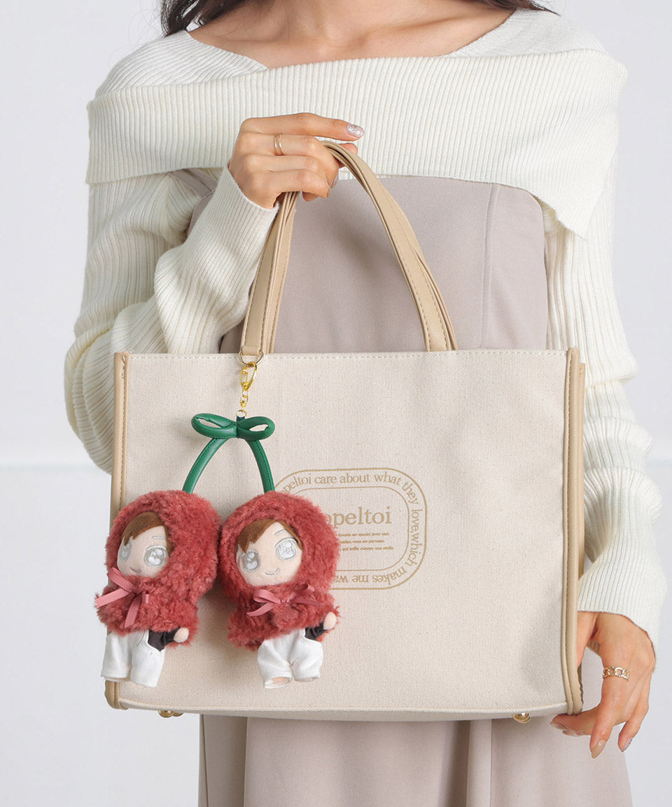 ALTROSE ALTROSE 推活 ぬいぐるみ ぬい活 ぬい拍 kpopdoll 娃娃 ぬい服 變裝 10cm ぬい poncho 櫻桃 鍵圈