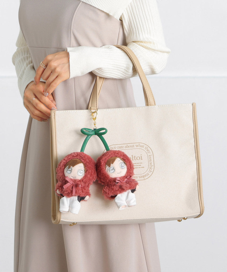 ALTROSE ALTROSE 推活 ぬいぐるみ ぬい活 ぬい拍 kpopdoll 娃娃 ぬい服 變裝 10cm ぬい poncho 櫻桃 鍵圈