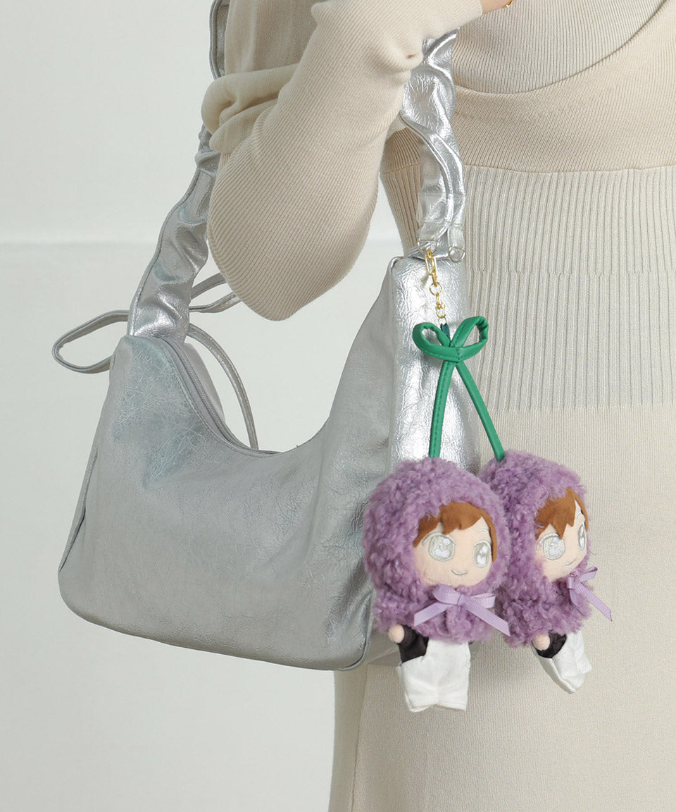 ALTROSE ALTROSE 推活 ぬいぐるみ ぬい活 ぬい拍 kpopdoll 娃娃 ぬい服 變裝 10cm ぬい poncho 櫻桃 鍵圈