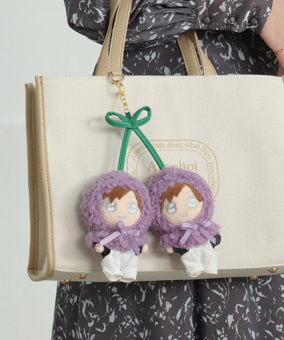 ALTROSE ALTROSE 推活 ぬいぐるみ ぬい活 ぬい拍 kpopdoll 娃娃 ぬい服 變裝 10cm ぬい poncho 櫻桃 鍵圈