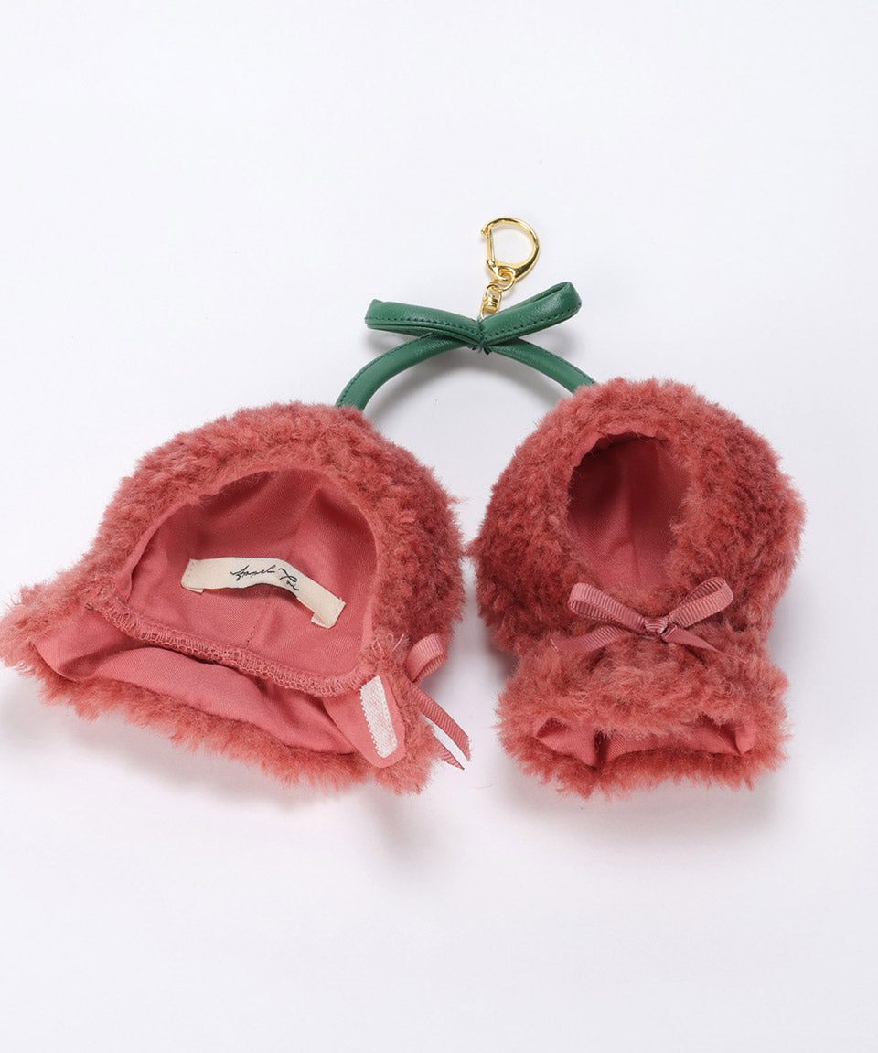 ALTROSE ALTROSE 推活 ぬいぐるみ ぬい活 ぬい拍 kpopdoll 娃娃 ぬい服 變裝 10cm ぬい poncho 櫻桃 鍵圈