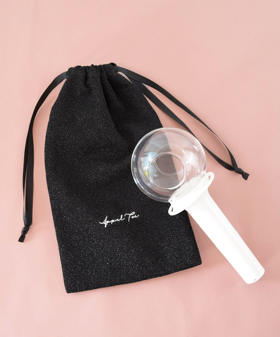 アルトローズ ALTROSE ラメ ペンライト 巾着 ポーチ ペンライトケース 推し活 ジュピター (ブラック) ブラック