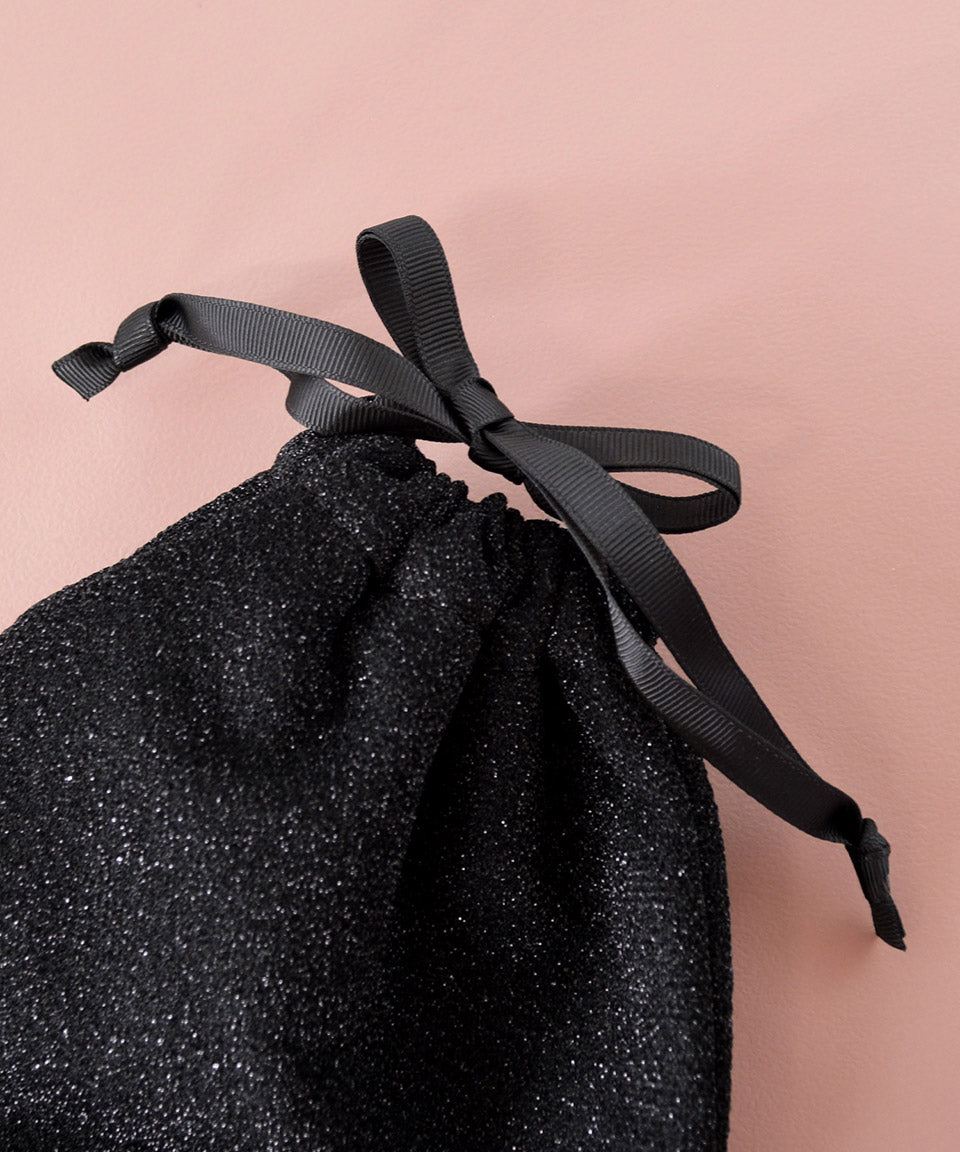 アルトローズ ALTROSE ラメ ペンライト 巾着 ポーチ ペンライトケース 推し活 ジュピター (ブラック) ブラック