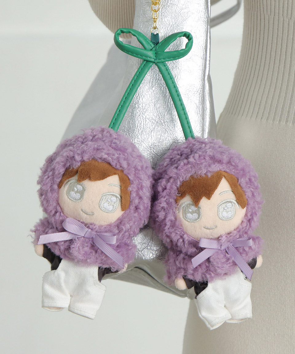 ALTROSE ALTROSE 推活 ぬいぐるみ ぬい活 ぬい拍 kpopdoll 娃娃 ぬい服 變裝 10cm ぬい poncho 櫻桃 鍵圈