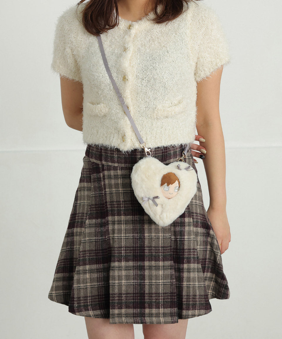 ALTROSE ALTROSE 【10cm推薦尺寸】推し活 ぬい玩偶 ぬい活動 ぬい服 裝扮 包巾 2way 毛絨 ぬい肩包 心形 蝴蝶結 10cmぬい