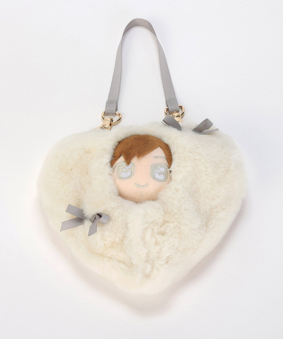 ALTROSE ALTROSE 【10cm推薦尺寸】推し活 ぬい玩偶 ぬい活動 ぬい服 裝扮 包巾 2way 毛絨 ぬい肩包 心形 蝴蝶結 10cmぬい