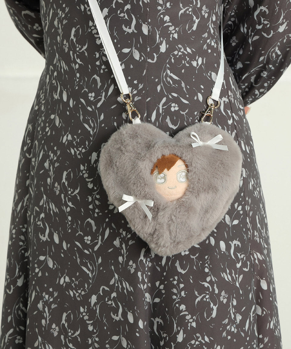 ALTROSE ALTROSE 【10cm推薦尺寸】推し活 ぬい玩偶 ぬい活動 ぬい服 裝扮 包巾 2way 毛絨 ぬい肩包 心形 蝴蝶結 10cmぬい