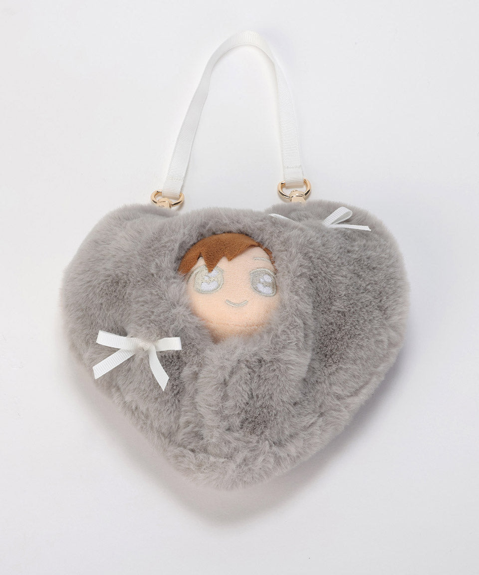 ALTROSE ALTROSE 【10cm推薦尺寸】推し活 ぬい玩偶 ぬい活動 ぬい服 裝扮 包巾 2way 毛絨 ぬい肩包 心形 蝴蝶結 10cmぬい