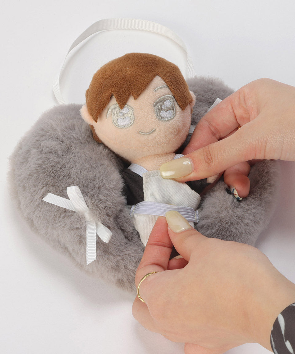 ALTROSE ALTROSE 【10cm推薦尺寸】推し活 ぬい玩偶 ぬい活動 ぬい服 裝扮 包巾 2way 毛絨 ぬい肩包 心形 蝴蝶結 10cmぬい