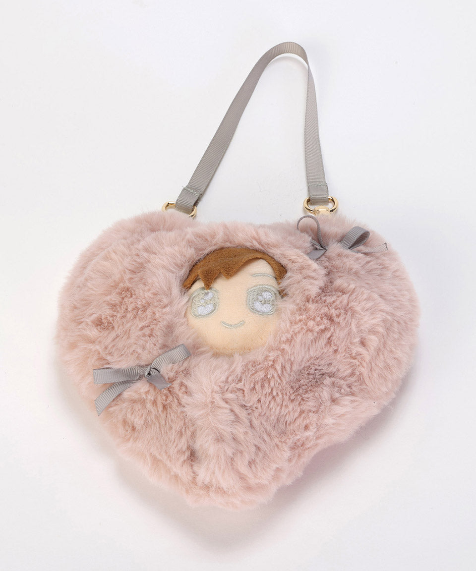 ALTROSE ALTROSE 【10cm推薦尺寸】推し活 ぬい玩偶 ぬい活動 ぬい服 裝扮 包巾 2way 毛絨 ぬい肩包 心形 蝴蝶結 10cmぬい