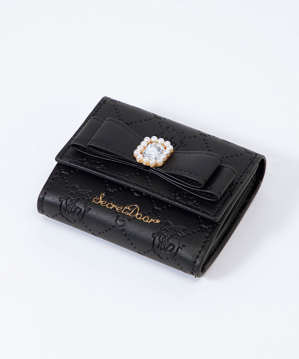 Altlose Altrose Ribbon Bijou Box Coin 3倍錢包三折小錢包迷你錢包迷你錢包盆栽